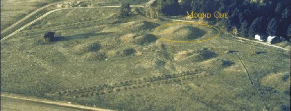 Aerial view of Sutton Hoo